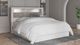 Signature Design by Ashley® Altyra White Queen Upholstered Panel Bookcase Headboard-2