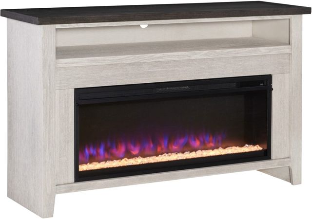 aspenhome® Eastport Drifted White 58" Fireplace Console-0