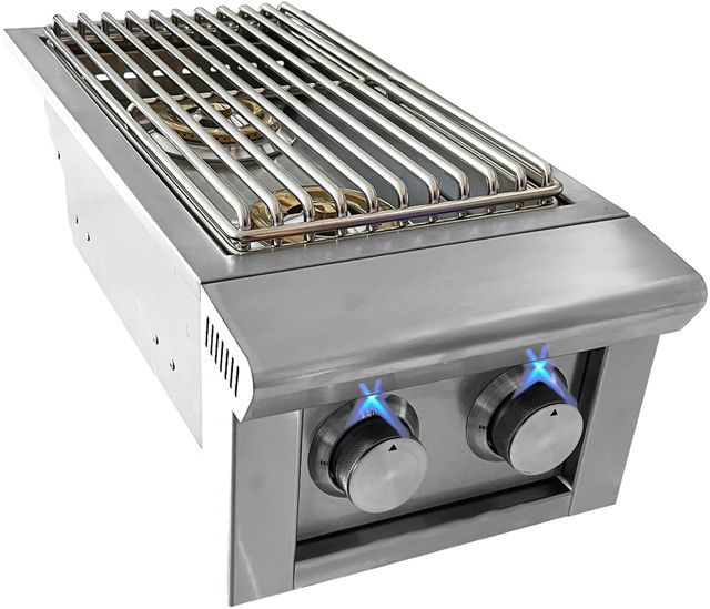 XO 13" Stainless Steel Built-In Double Side Burner-1