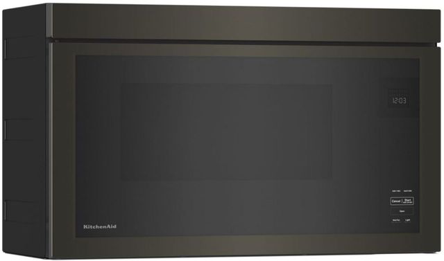KitchenAid® 1.1 Cu. Ft. Black Stainless Steel Over The Range Microwave -4