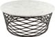 Zuo® Modern Queen White Coffee Table with Antique Bronze Base-1
