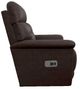 La-Z-Boy® Fulton Walnut Leather Power Rocking Recliner with Headrest-3