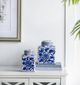 A & B Home Blue/White Hand Painted Canister-4