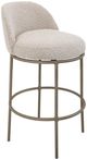 International Furniture Direct Snow Blacksmithing Brown/Ivory 24" Counter Stool-0