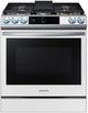 Samsung Bespoke 30" White Slide In Gas Range-0