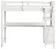 HH2 Home Lake House Neutral White Youth Ful Loft Bed with Desk-1