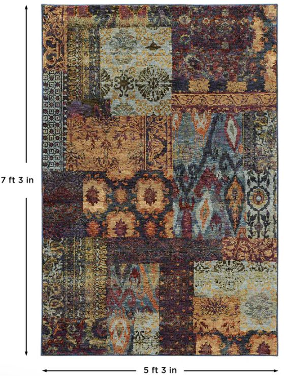 Oriental Weavers™ Andorra 5'x7' Style 10 Area Rug-2