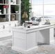 Parker House® Shoreham Effortless White Pedestal Desk-1