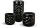 Le Present Pyramid Black 30" Planter-1
