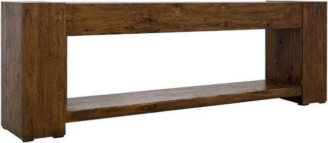 International Furniture Direct Natural Teca Brown 94" Console-0