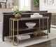 Hammary® Emerit Spice Console Table with Champagne Frame-1