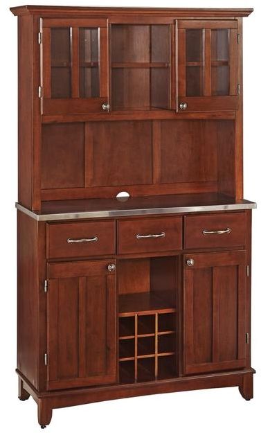 homestyles® Buffet Of Buffets Brown Server with Hutch-0