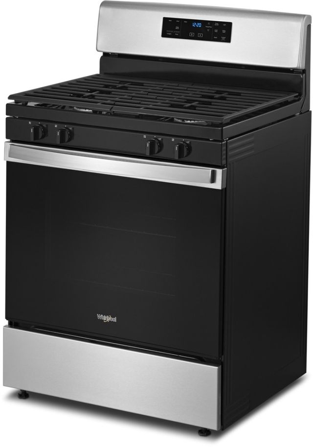 Whirlpool® 30" Stainless Steel Freestanding Gas Range-3