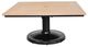CabanaCoast® Customizable Skye Aluminum/Wooden 36" Outdoor Square Pedestal Coffee Table-1
