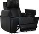 Parker House® Phoenix 5-Piece Autumn Black Leather Power Reclining Theater Seating P3-3