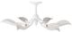 Currey & Company Snowflower Gesso White Semi-Flush Mount-1