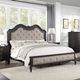 ACME Furniture Chelmsford Antique Black/Beige California King Panel Bed-1
