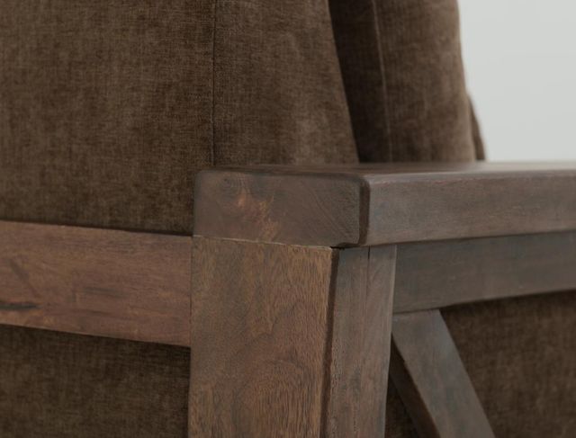 International Furniture Direct Walnut Brown/Reddish Brown Accent Chair-2