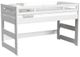 Elements International Cali Kids White Twin Loft Bed-0