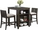 Mazin Furniture Daye 3 Piece Brown Cherry Counter Height Set-0