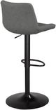Brassex Inc. 2-Piece Black/Grey Adjustable Stool-1