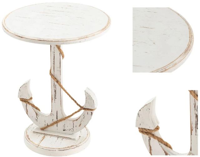 Crestview Collection Harbor White Accent Table-3