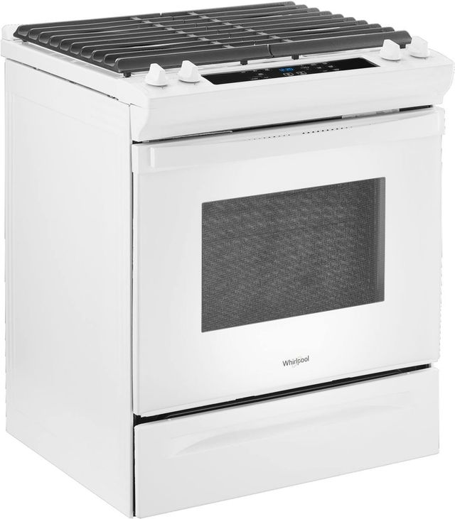 Whirlpool® 30" White Slide-In Gas Range with Frozen Bake™ Technology-2