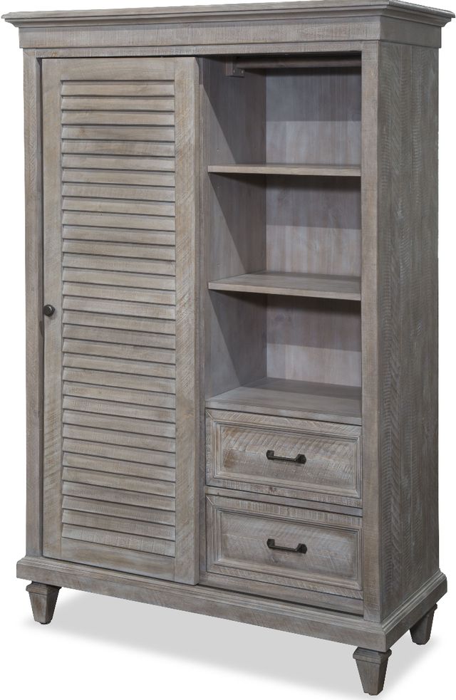 Magnussen Home® Lancaster Dovetail Grey Gentleman's Chest-1