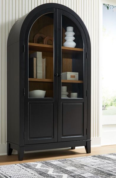Signature Design by Ashley® Dagandale Black/Natural Accent Cabinet