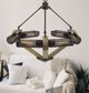 Cal® Lighting & Accessories Baden Iron/Wood Chandelier-1