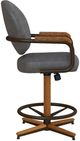 Chromcraft™ Customizable Chambers 26" Counter Chair with Narrow Wood Caps-4