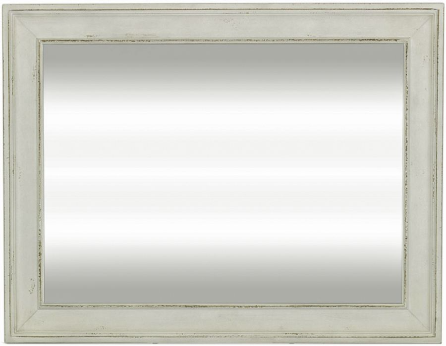 Liberty Furniture Abbey Park 4-Piece Antique White/Weathered Brown Queen Sleigh Bedroom Set-4