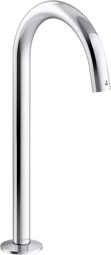 KOHLER® Components® Polished Chrome 15" Touchless Single-Hole Lavatory Faucet with Kinesis® Sensor Technology, Tube Design, 0.5 GPM-0