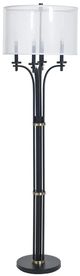 Stylecraft Corcy Black/Gold Floor Lamp-0