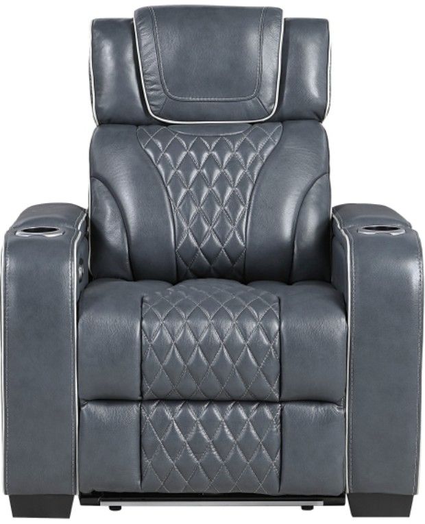 Homelegance® Apex Blue Power Recliner-2