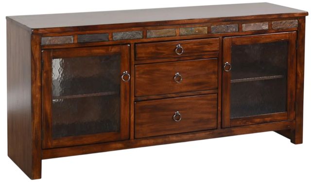 Sunny Designs™ Santa Fe Dark Chocolate 60” TV Console with Game Drawer-0