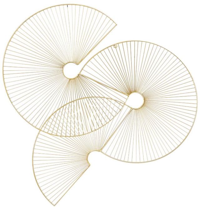 Deco Marche Cosmoliving Gold Metal Sunburst Wall Decor-1
