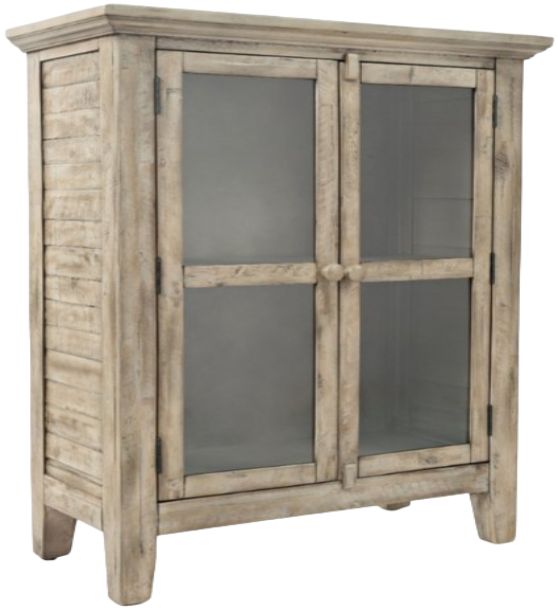 Jofran Inc. Rustic Shores Watch Hill Brown Gray 2-Door Accent Cabinet-0
