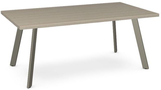 Amisco Customizable Lidya Rectangular Table with 72" Solid Ash Top -0