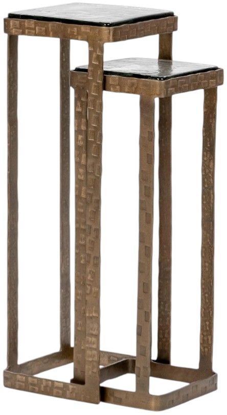Classic Home Gillian Brass Nesting Table-0