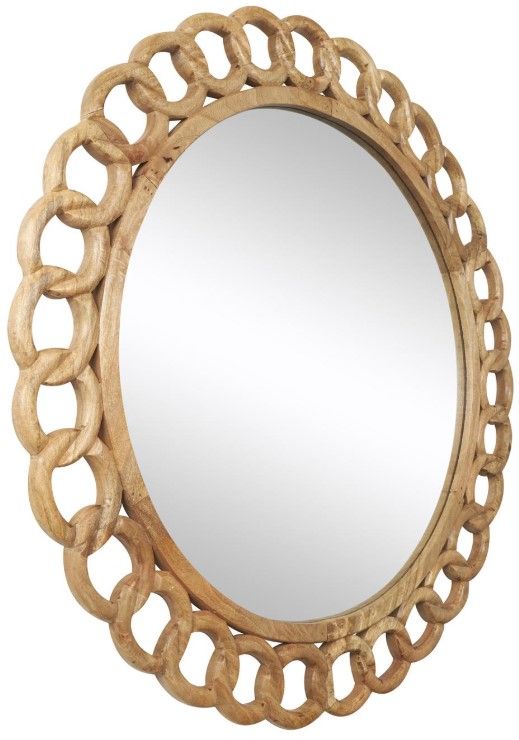 Deco Marche Brown Chain Link Wall Mirror-1