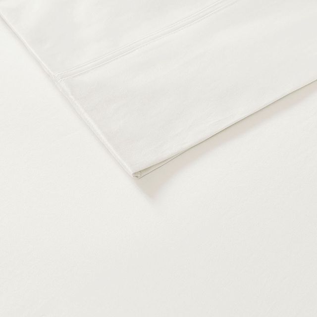 Olliix by Sleep Philosophy Rayon From Bamboo Ivory Queen Sheet Set-2