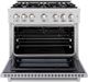 ZLINE Select 36" Stainless Steel Pro Style Gas Range-1