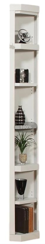 Parker House® Boca Cottage White Outside Corner Bookcase-0