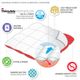 Olliix by Sleep Philosophy White Twin Maximum Warmth 300 Thread Count Cotton Sateen White Down Alternative 3M Thinsulate Comforter-3