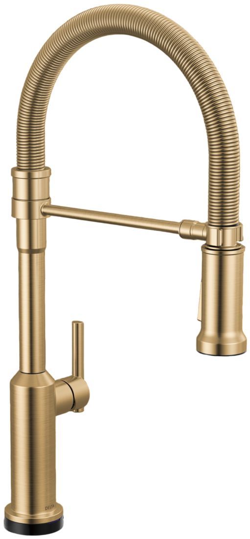 Delta Cordova™ Lumicoat® Champagne Bronze 22" Touch2O® Technology Kitchen Faucet with Touchless Technology-0