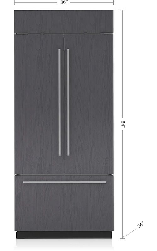 Sub-Zero® Classic Series 36" 20.5 Cu. Ft. Panel Ready French Door Refrigerator and Freezer with Internal Water Dispenser-2