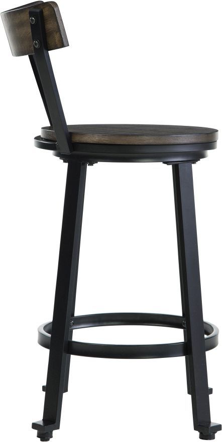 Signature Design by Ashley® Melenski Grayish Brown/Black Counter Stool-3