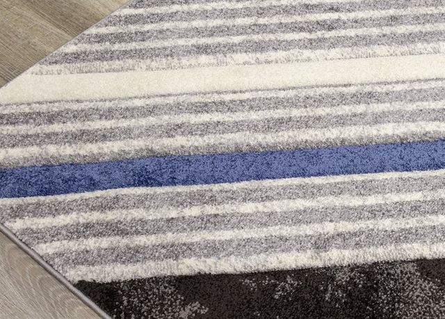 Kalora Interiors Soho Grey Black Blue 2'0" x 3'7" Rug-3