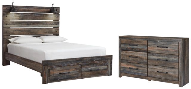 Signature Design by Ashley® Drystan 2-Piece Multi Queen Panel Storage Bed Set-0